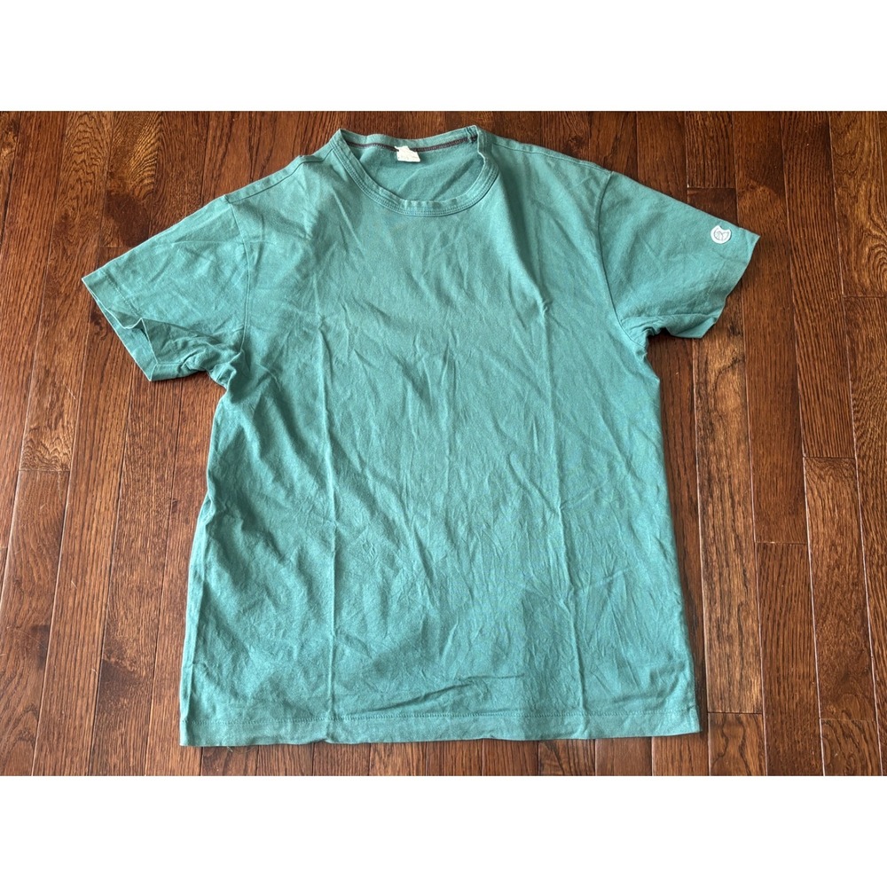 Todd Snyder x Champion Mens Green Cotton Short Sleeve T-Shirt Size M Made Canada